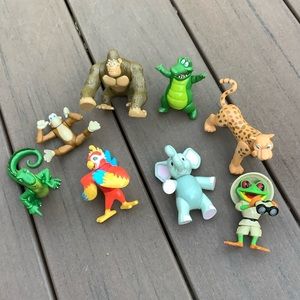 Set of 8 Rainforest Toy Figurines